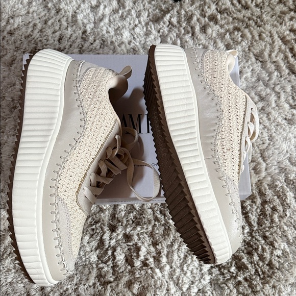 DREAM PAIRS Women Chunky City Tweed Platform Sneaker - Picture 5 of 7